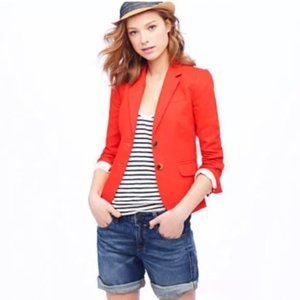 J. Crew Orange Schoolboy Blazer Size 00